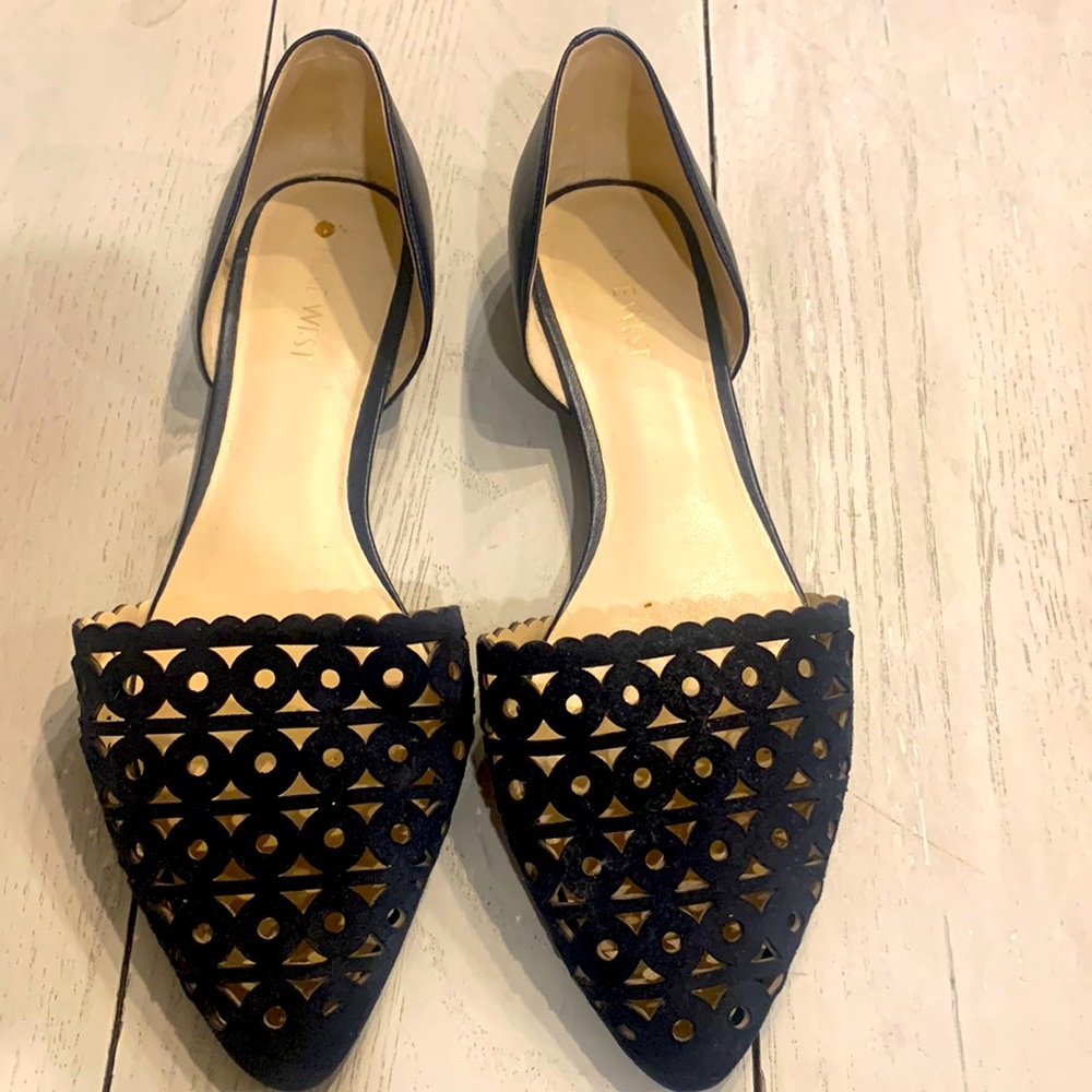 Navy flats